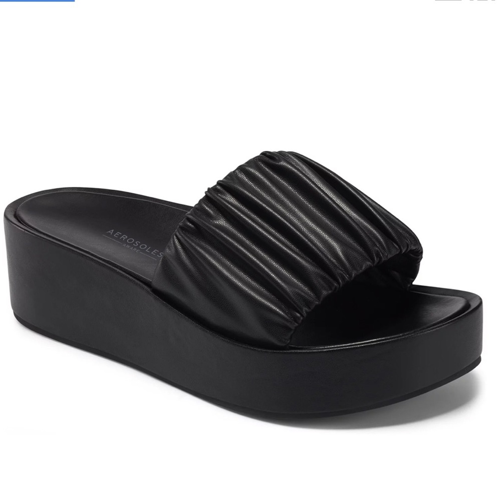 Aerosoles Women's Black Slide Sandals